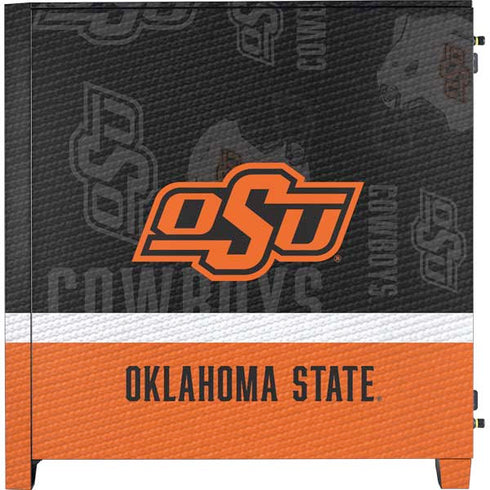 Oklahoma State University Split Jersey Corsair 4000D Tempered Glass Mid-Tower ATX Case Skin