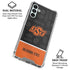 Oklahoma State University Split Jersey Galaxy A13 5G Clear Case