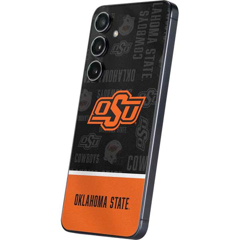 Oklahoma State University Split Jersey Galaxy A16 5G Skin