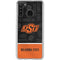 Oklahoma State University Split Jersey Galaxy A21 Clear Case