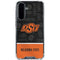 Oklahoma State University Split Jersey Galaxy A36 5G Clear Case