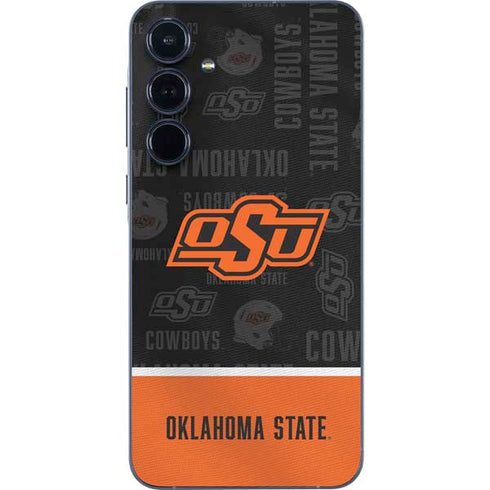 Oklahoma State University Split Jersey Galaxy A36 5G Skin