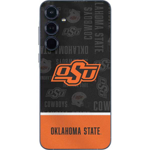 Oklahoma State University Split Jersey Galaxy A55 5G Skin