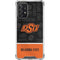 Oklahoma State University Split Jersey Galaxy A72 5G Clear Case
