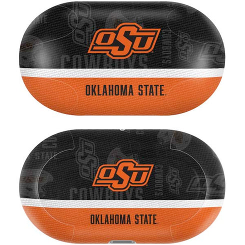 Oklahoma State University Split Jersey Galaxy Buds Plus Skin