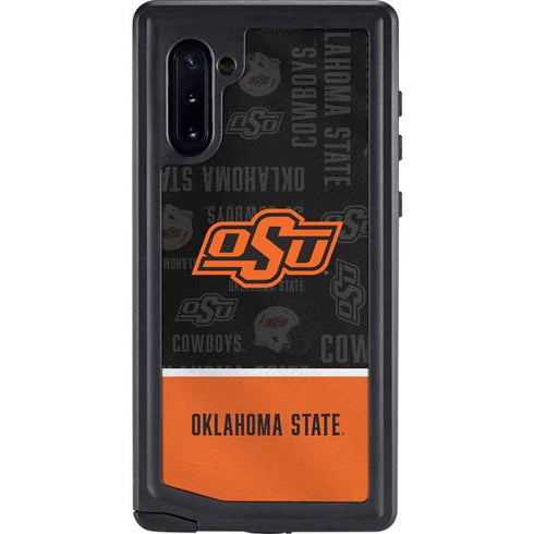 Oklahoma State University Split Jersey Galaxy Note 10 Waterproof Case