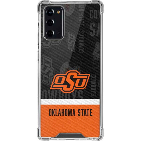 Oklahoma State University Split Jersey Galaxy Note20 5G Clear Case