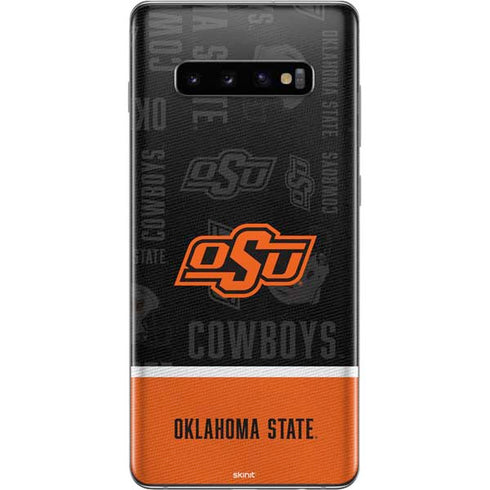 Oklahoma State University Split Jersey Galaxy S10 Plus Skin