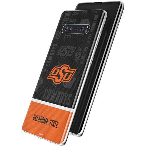 Oklahoma State University Split Jersey Galaxy S10 Plus Skin