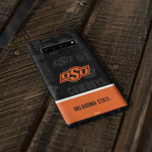 Oklahoma State University Split Jersey Galaxy S10 Plus Skin