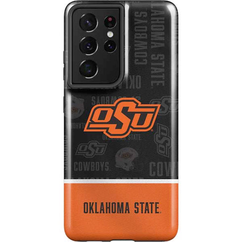 Oklahoma State University Split Jersey Galaxy S21 Ultra 5G Pro Case