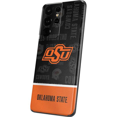 Oklahoma State University Split Jersey Galaxy S21 Ultra 5G Skin