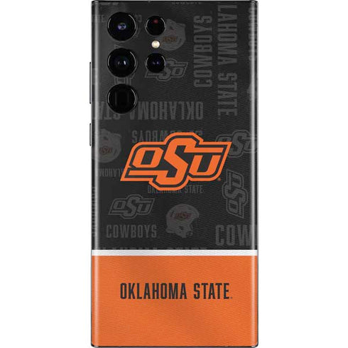 Oklahoma State University Split Jersey Galaxy S22 Ultra Skin