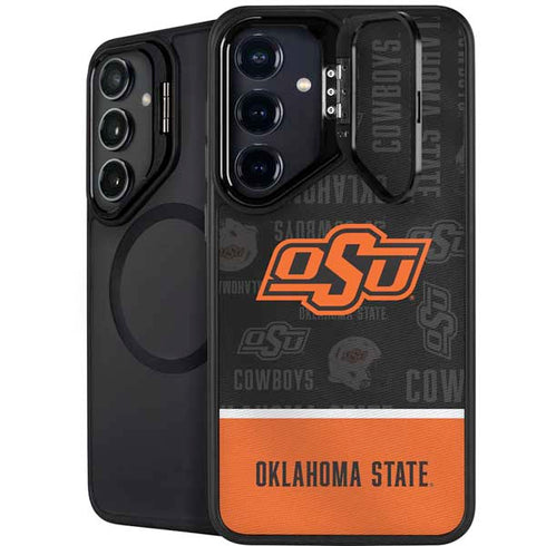 Oklahoma State University Split Jersey Galaxy S25 Kickstand Case