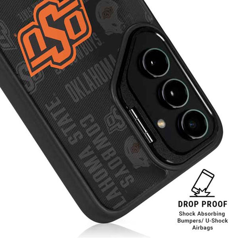 Oklahoma State University Split Jersey Galaxy S25 Kickstand Case