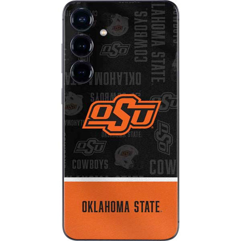 Oklahoma State University Split Jersey Galaxy S25 Plus Skin