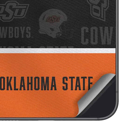 Oklahoma State University Split Jersey Galaxy S25 Plus Skin