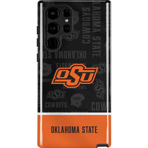 Oklahoma State University Split Jersey Galaxy Cases