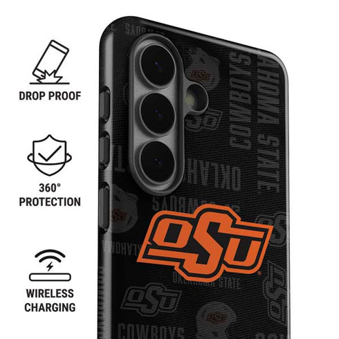 Oklahoma State University Split Jersey Galaxy S26 Impact Case
