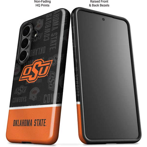 Oklahoma State University Split Jersey Galaxy S26 Impact Case