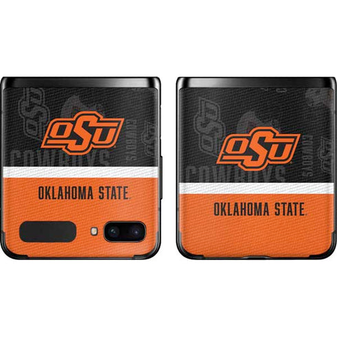 Oklahoma State University Split Jersey Galaxy Z Flip Skin