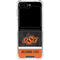 Oklahoma State University Split Jersey Galaxy Z Flip6 Clear Case