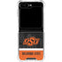 Oklahoma State University Split Jersey Galaxy Z Flip6 Clear Case