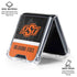 Oklahoma State University Split Jersey Galaxy Z Flip6 Clear Case