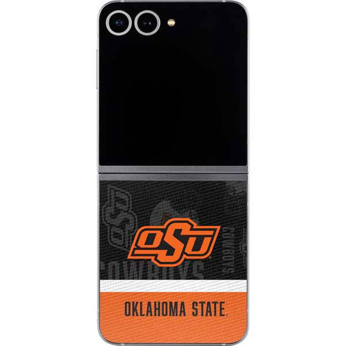 Oklahoma State University Split Jersey Galaxy Z Flip6 Skin
