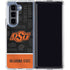 Oklahoma State University Split Jersey Galaxy Z Fold5 5G Clear Case