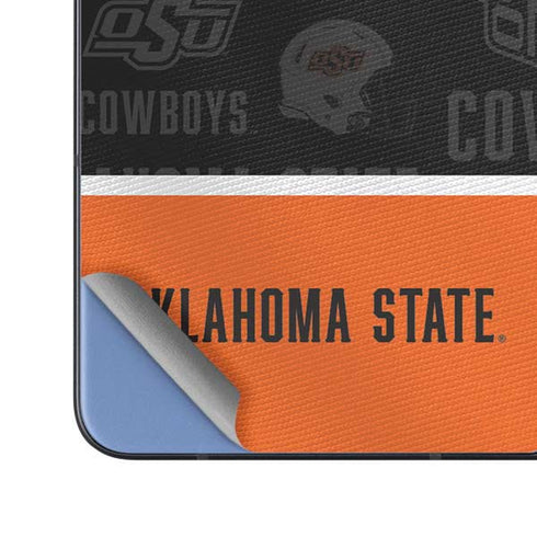 Oklahoma State University Split Jersey Galaxy Z Fold5 5G Skin