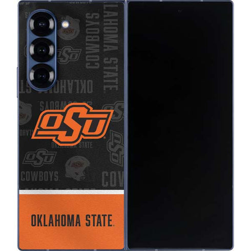 Oklahoma State University Split Jersey Galaxy Z Fold6 Skin