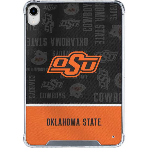 Oklahoma State University Split Jersey iPad 11th Gen (2025) Clear Case