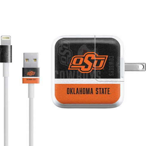 Oklahoma State University Split Jersey iPad Charger (10W USB) Skin