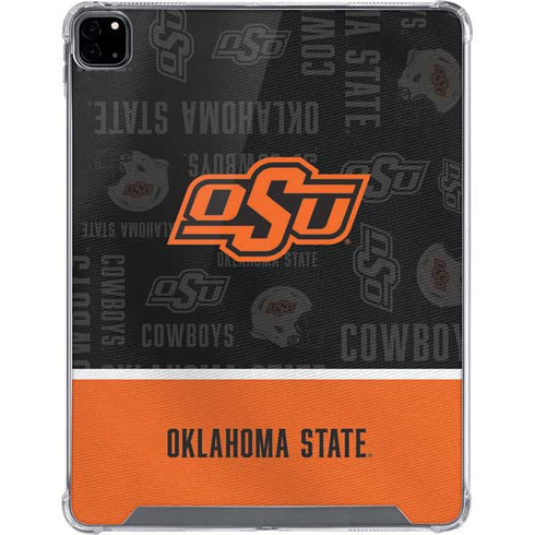 Oklahoma State University Split Jersey iPad Pro 12.9in (2020) Clear Case