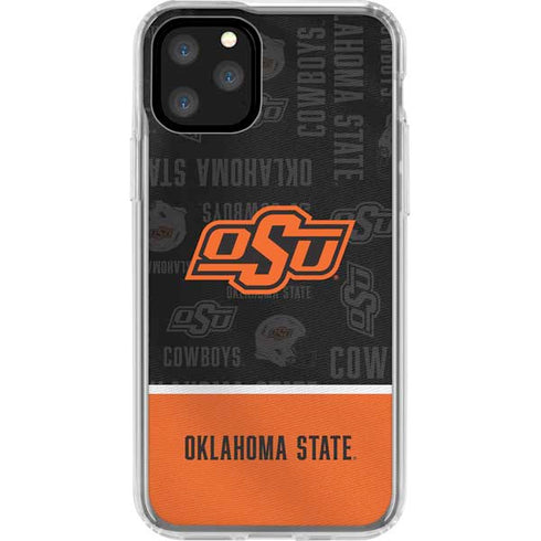 Oklahoma State University Split Jersey iPhone 11 Pro Clear Case