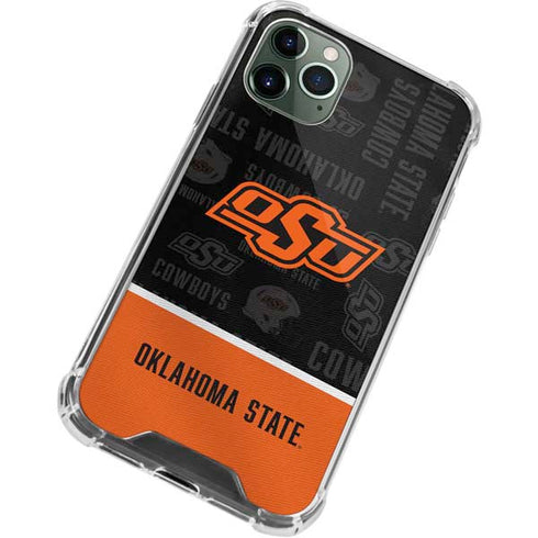 Oklahoma State University Split Jersey iPhone 11 Pro Max Clear Case