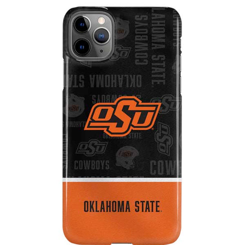 Oklahoma State University Split Jersey iPhone 11 Pro Max Lite Case