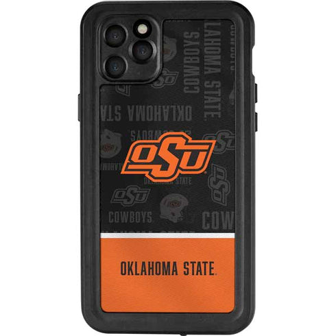 Oklahoma State University Split Jersey iPhone 11 Pro Max Waterproof Case