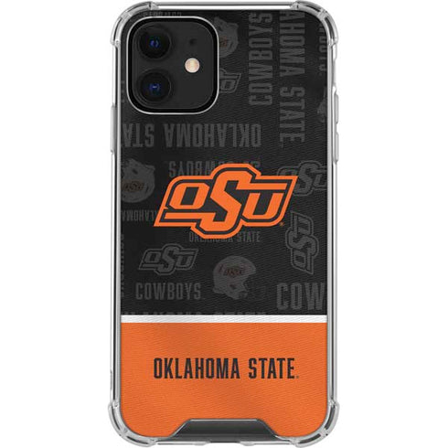 Oklahoma State University Split Jersey iPhone 12 Clear Case