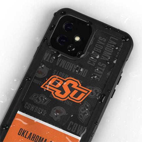 Oklahoma State University Split Jersey iPhone 12 Mini Waterproof Case
