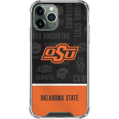 Oklahoma State University Split Jersey iPhone 12 Pro Max Clear Case