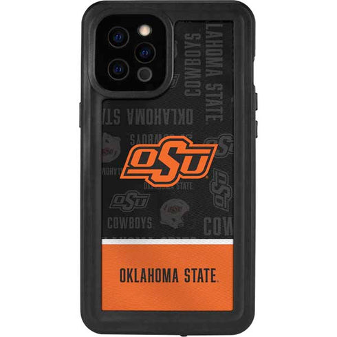 Oklahoma State University Split Jersey iPhone 12 Pro Max Waterproof Case
