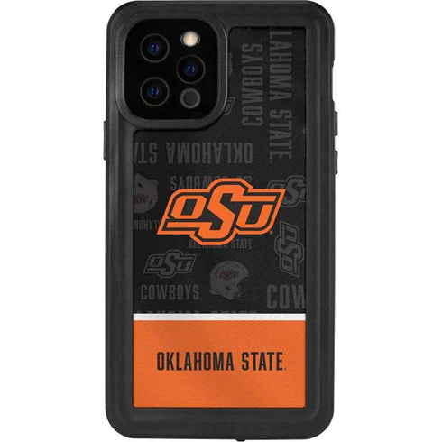 Oklahoma State University Split Jersey iPhone 12 Pro Waterproof Case