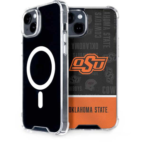 Oklahoma State University Split Jersey iPhone 13 MagSafe Case