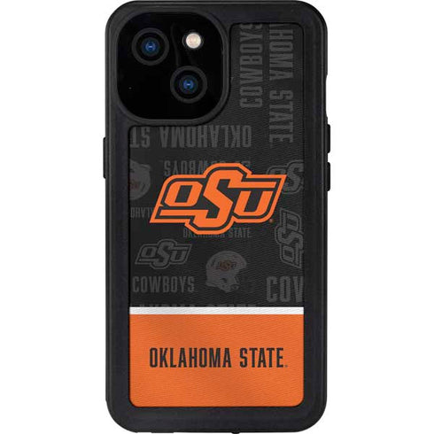 Oklahoma State University Split Jersey iPhone 13 Mini Waterproof Case