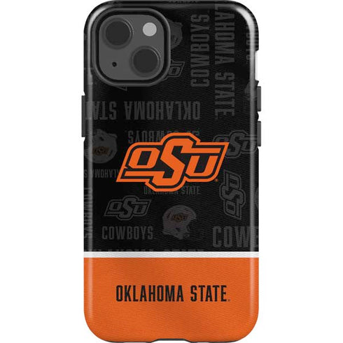 Oklahoma State University Split Jersey iPhone 14 Impact Case