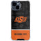 Oklahoma State University Split Jersey iPhone 14 Plus Clear Case