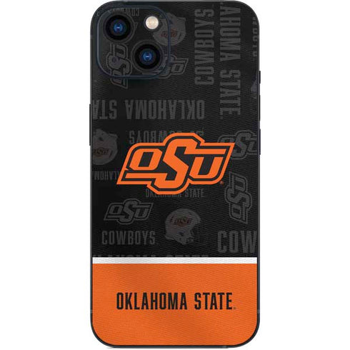 Oklahoma State University Split Jersey iPhone 14 Plus Skin