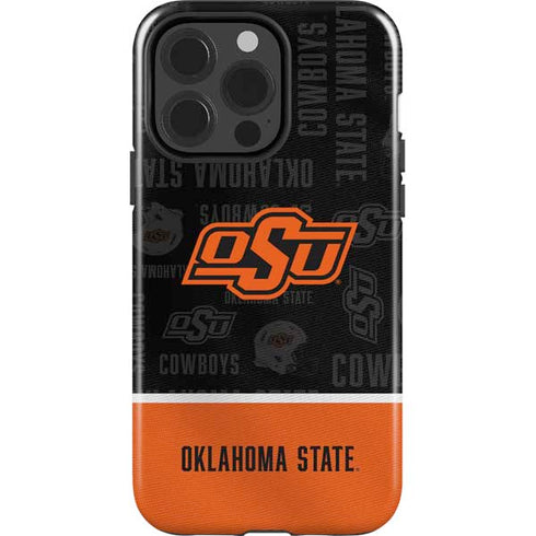 Oklahoma State University Split Jersey iPhone 14 Pro Impact Case